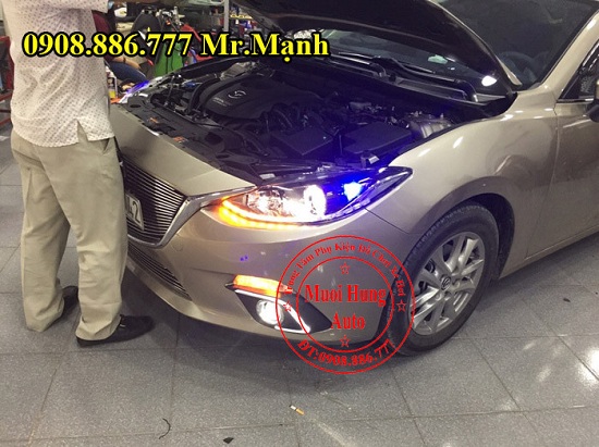 Độ Đèn Pha, Led Mazda 3 Chuyên Nghiệp 04