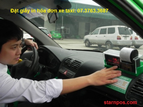 giấy in hóa đơn cho xe taxi