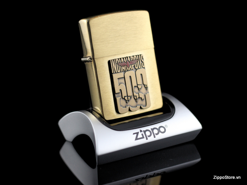 Zippo La Ma Solid Brass Indianapolis 500
