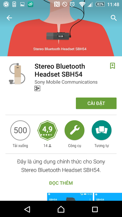 sử dụng tai nghe sony sbh54