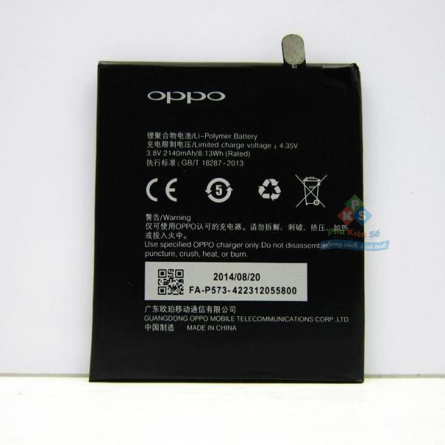 Pin Oppo F1 giá rẻ đã có mặt tại Cần Thơ.Bảo hành 1 tháng (1 đổi 1)  