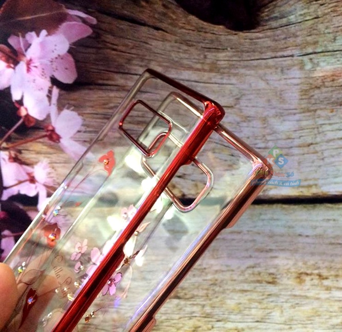 Ốp lưng Samsung Galaxy Note 8 cao cấp full đính đá hoa kavaro