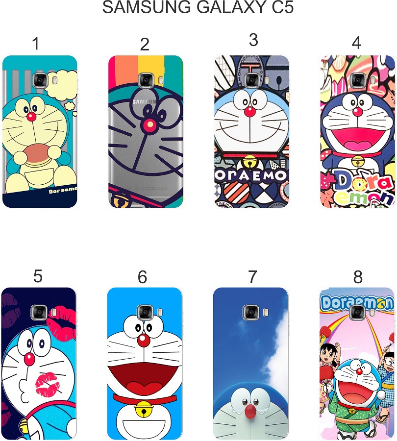 Ốp lưng Samsung Galaxy C5 in hình Doraemon