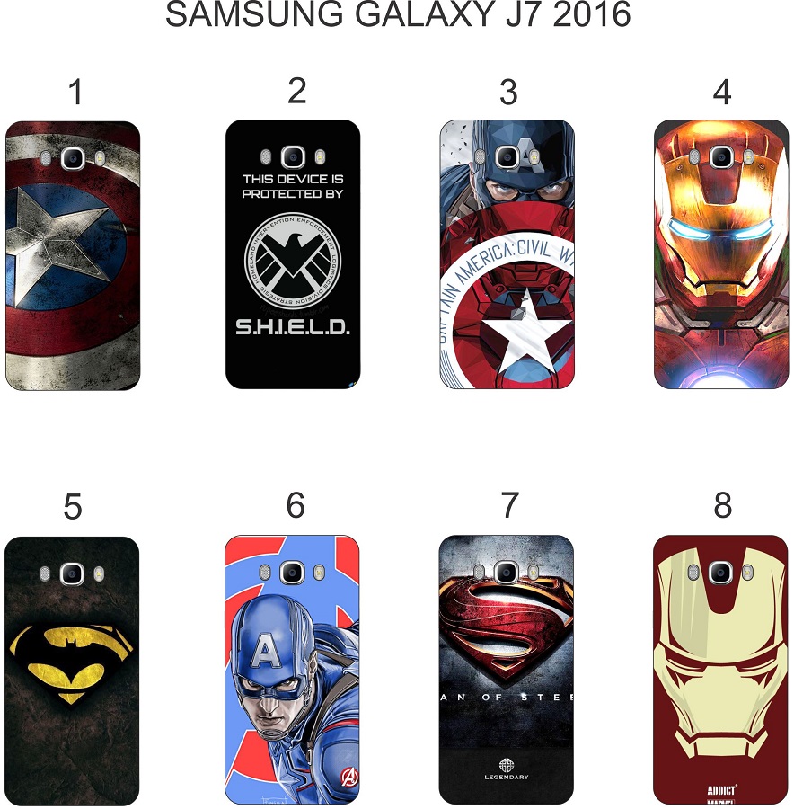 Ốp lưng Samsung Galaxy J7 2016 in hình siêu anh hùng