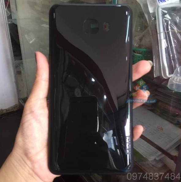 Ốp lưng Samsung Galaxy C9 Pro dẻo đen bóng