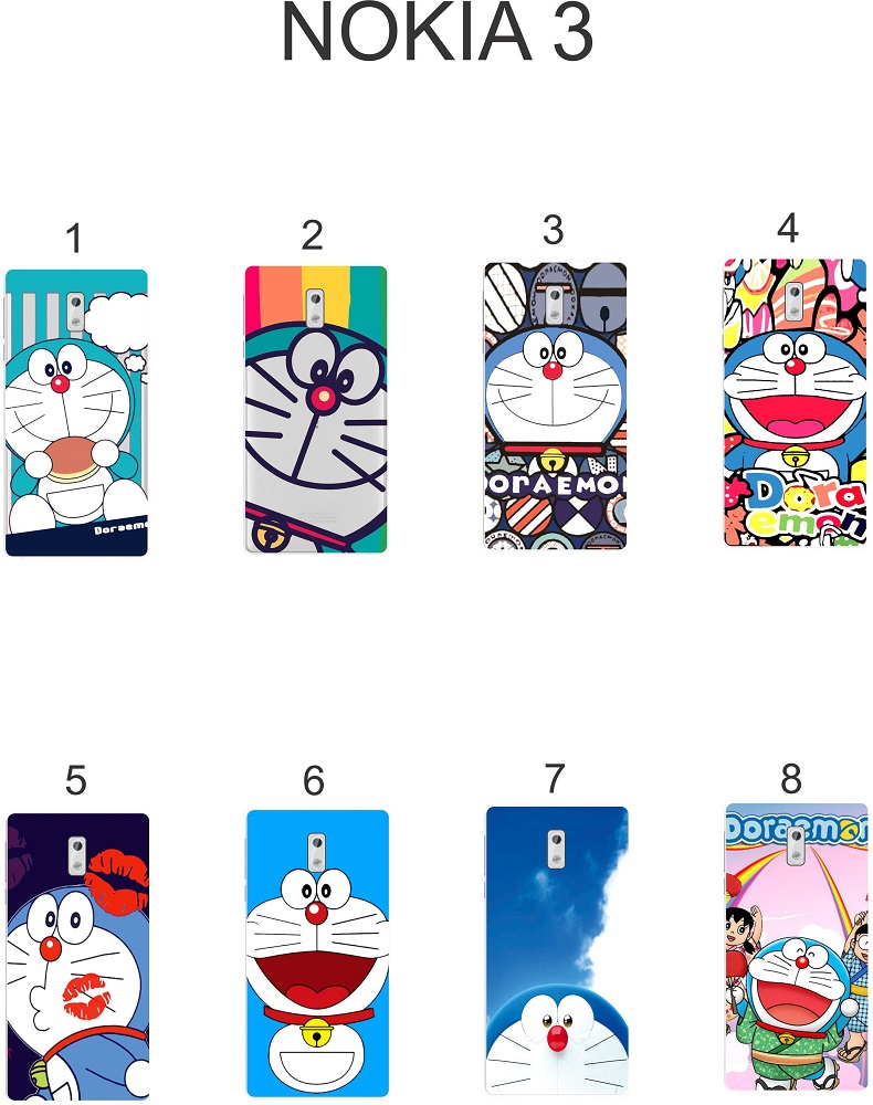 Ốp lưng Nokia 3 dẻo in hình Doraemon