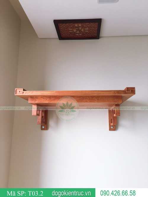 mẫu bàn thờ đẹp hiện đại gỗ hương cao cấp