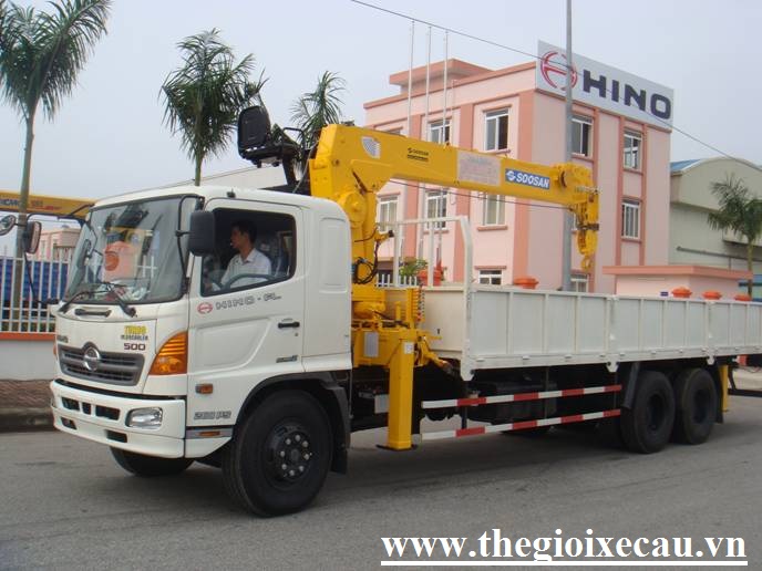 Xe tải gắn cẩu 7 tấn- Hino FL- Soosan SCS746L
