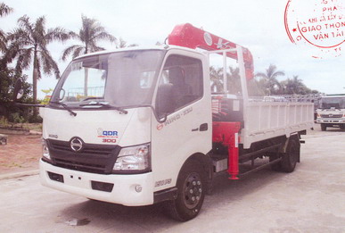 Xe tải gắn cẩu 3 tấn- Hino XZU730 gắn Unic UR-V434