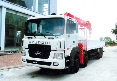 Bán Hyundai HD320 gắn cẩu Kanglim KS2605 10 tấn Hàn Quốc- 1