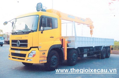 Xe tải Dongfeng 8x4 gắn cẩu Soosan 10 tấn