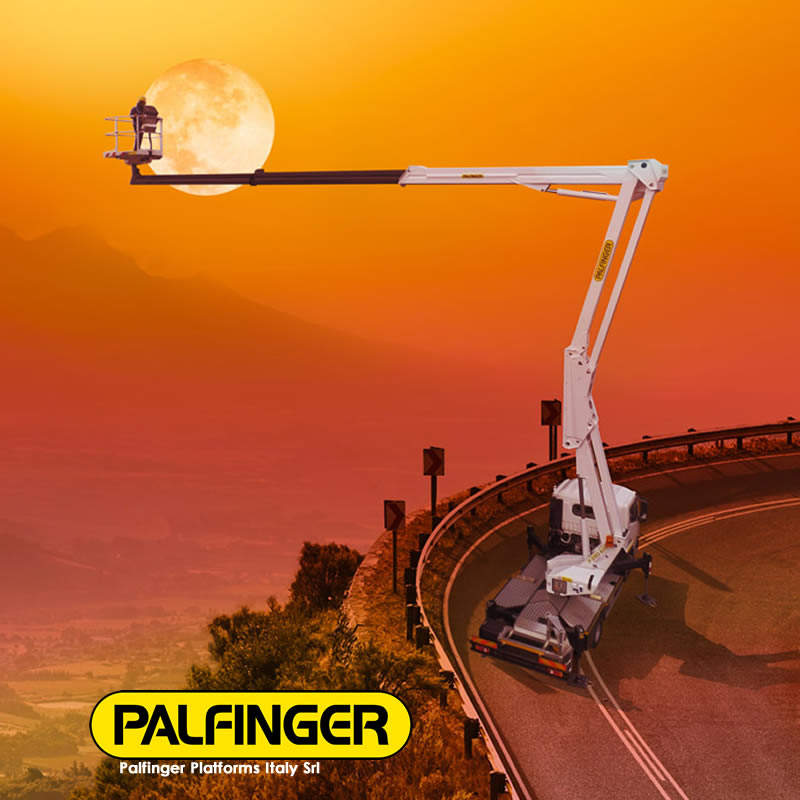 Bán xe thang nâng người làm việc trên cao dạng ô tô hiệu Palfinger