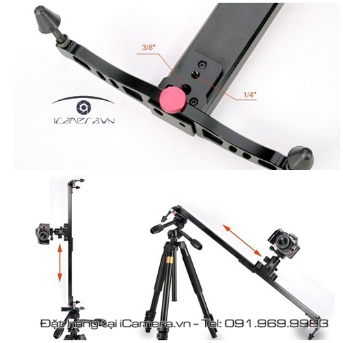 Slidecam Glidecam thanh trượt thiết bị hỗ trợ quay, làm phim chuyên nghiệp 1.5m 59inch