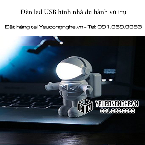Đèn led cắm USB máy tính hình dáng nhà du hành vũ trụ