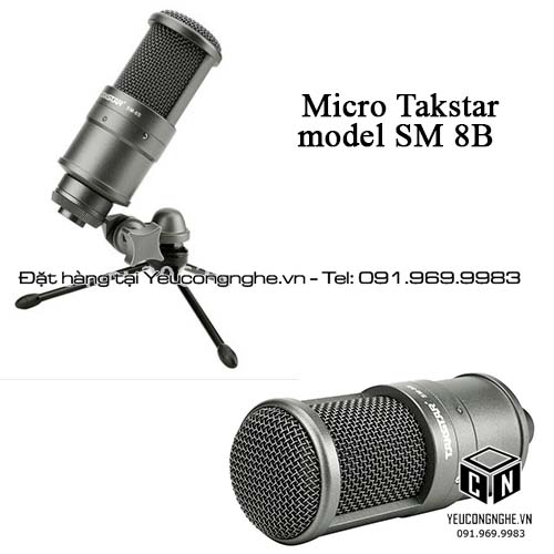 Mic thu âm Takstar SM-8B giá rẻ chất lượng âm thanh tốt