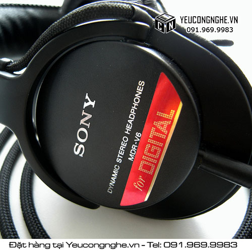 Tai nghe Sony MDR-V6 chuyên dụng phòng thu studio giá rẻ nhất