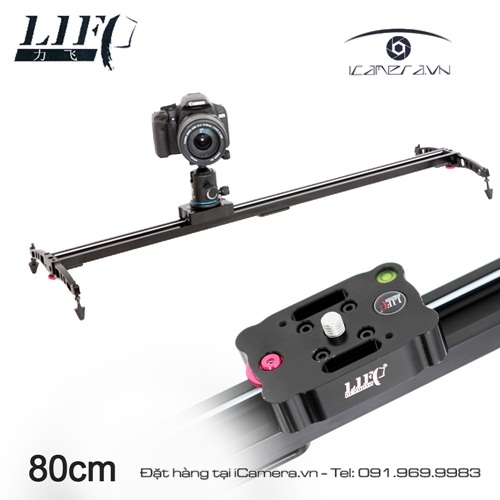 Slider Camera Track thanh ray trượt hỗ trợ quay phim LIFA 0.8m/ 32”