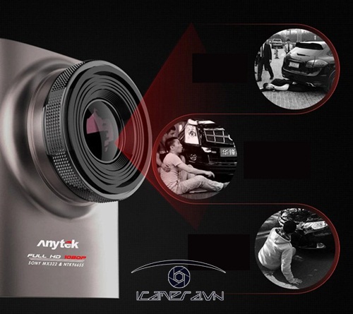 Camera hành trình trên ô tô xe hơi Car camcorder Anytek A3