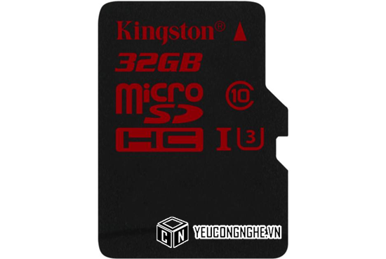 Thẻ nhớ Micro SD Kingston 32GB 90MBs đọc, 80MBs ghi hỗ trợ video 2K 4K
