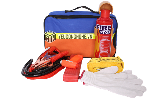 Bộ dụng cụ đa năng cho xe hơi kèm bình cứu hỏa Car tools kit CT-01