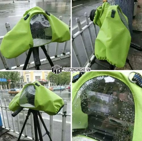 Túi áo mưa bảo vệ camera, máy ảnh DSLR Canon, Sony, Nikon Photography Partners