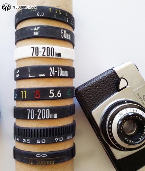 Vòng đeo tay ống kính cao su Camera Lens Wristband Bracelet cho ống kính máy ảnh DSLR Canon Nikon