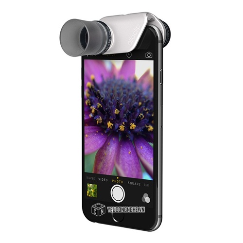 Lens chụp cận cảnh Macro cho iPhone 6/6 Plus 3-in-1, 7x, 14x, 21x màu trắng 138-EU