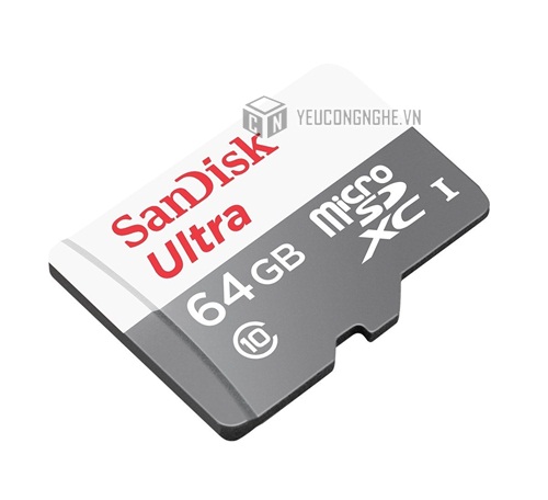 Thẻ nhớ micro SD 64GB Sandisk tốc độ 48 MB/s