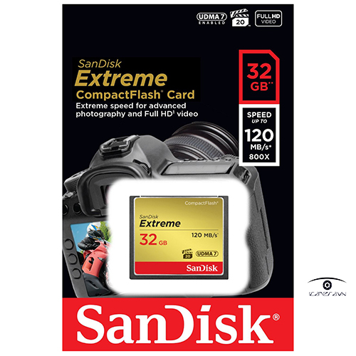 Thẻ nhớ máy ảnh Extreme CF 32GB Sandisk 120MB/s R, 85MB/s SDCFXSB-032G-G46