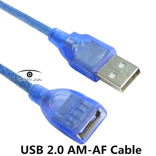 Cáp nối USB chuẩn 2.0 dài 5m USB 2.0 AM-  AF Cable Blue