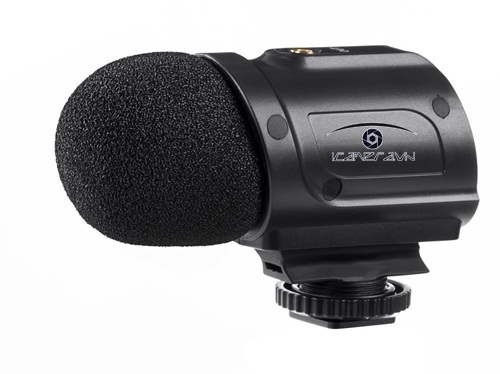 Mic thu âm Saramonic SR-PMIC2 Mini Stereo Condenser Microphone cho DSLR Camera, máy quay