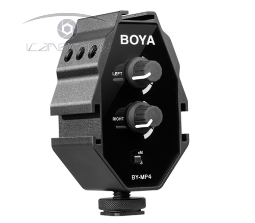 Audio Adapter BY-MP4 Boya bộ chuyển đổi và điều chỉnh âm thanh gắn máy