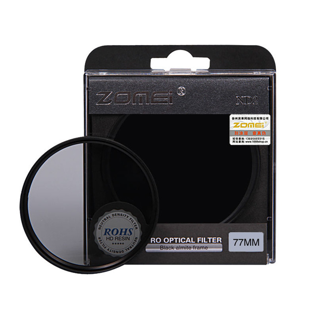 Filter ND2 phi 77mm cho lens máy ảnh chính hãng Zomei giá rẻ