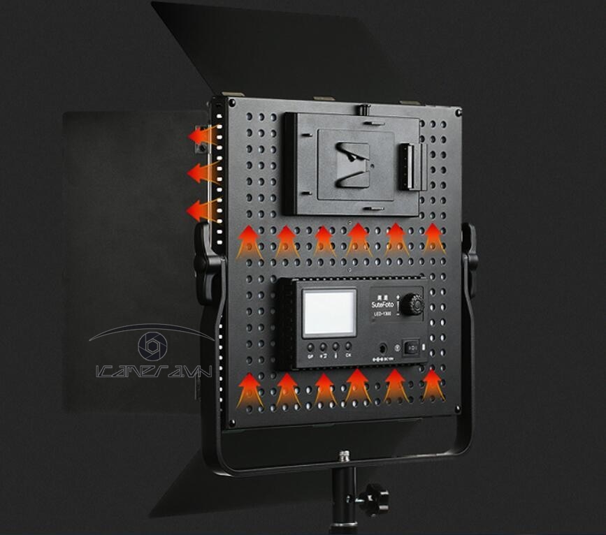 Đèn led studio 1300 bóng Sutefoto 1300A Pro sáng liên tục sử dụng trong trường quay
