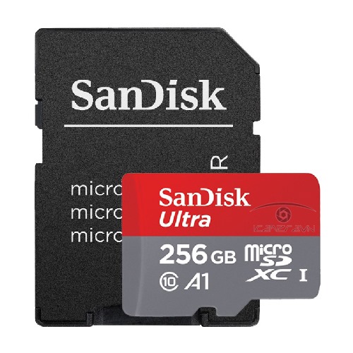 Thẻ nhớ microSDHC Sandisk Ultra A1 Class10 256GB tốc độ 100MB/s SDSQUAR-256G-GN6MA