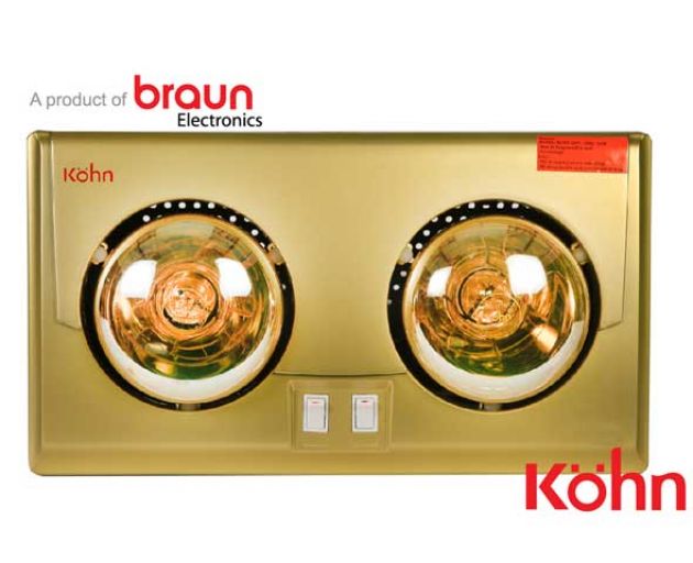 Đèn sưởi Braun 2 bóng KU02G