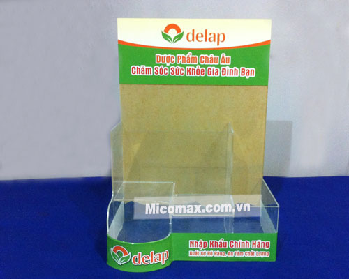 Kệ mica trưng bày sản phẩm thuốc