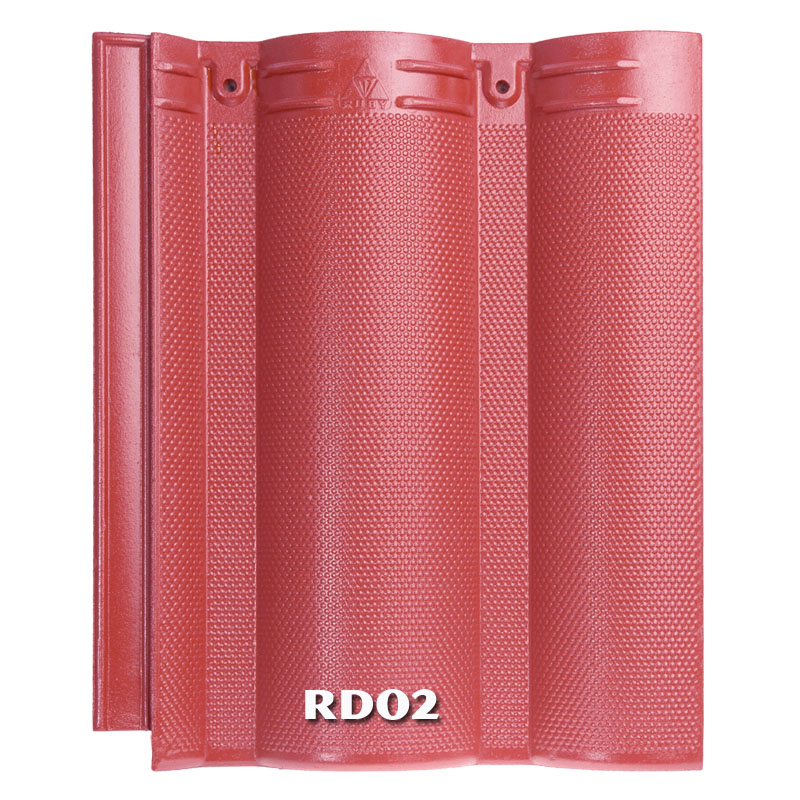 Ngói màu RUBY RD02 màu đỏ tươi