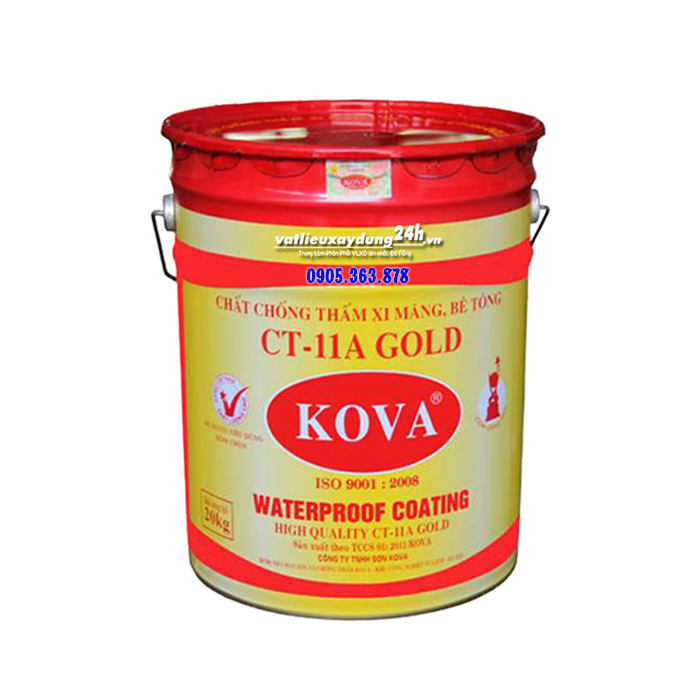 Với chất chống thấm Kova CT-11A Gold 4kg, bạn sẽ không phải lo lắng về vấn đề thấm nước trên các bề mặt nhà tắm, hồ bơi hoặc các khu vực ngoài trời. Sản phẩm được làm từ các thành phần chất lượng cao giúp tăng độ bám dính và độ bền của lớp sơn.