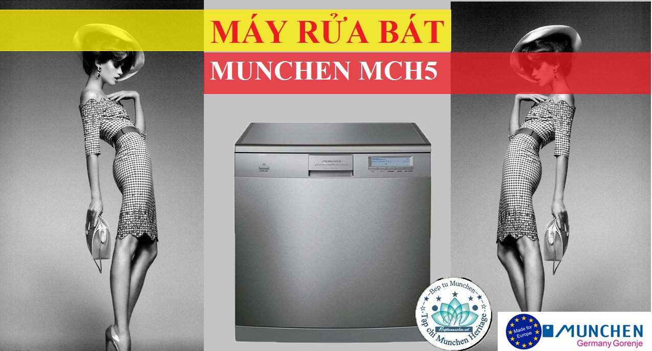 máy rửa bát Munchen xử lý nước cứng hiệu quả