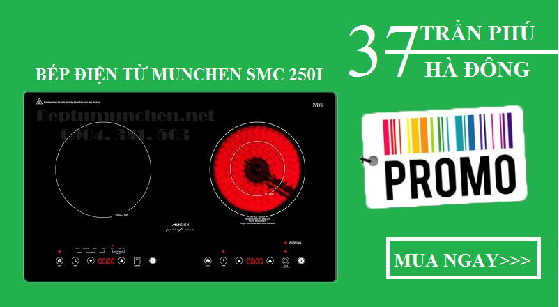 Bếp điện từ Munchen SMC 250I tiết kiệm năng lượng hiệu quả