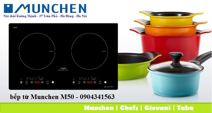 Một trong những sản phẩm bếp từ nhập khẩu là bếp từ Munchen
