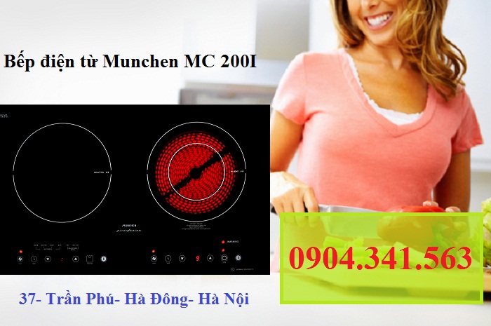 Bếp điện từ Munchen MC 200I với linh kiện IC5 tự san điện