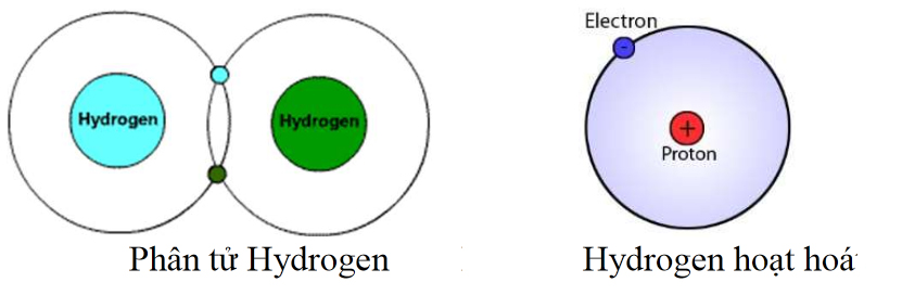 Hydrogen tồn tại ở dạng phân tử