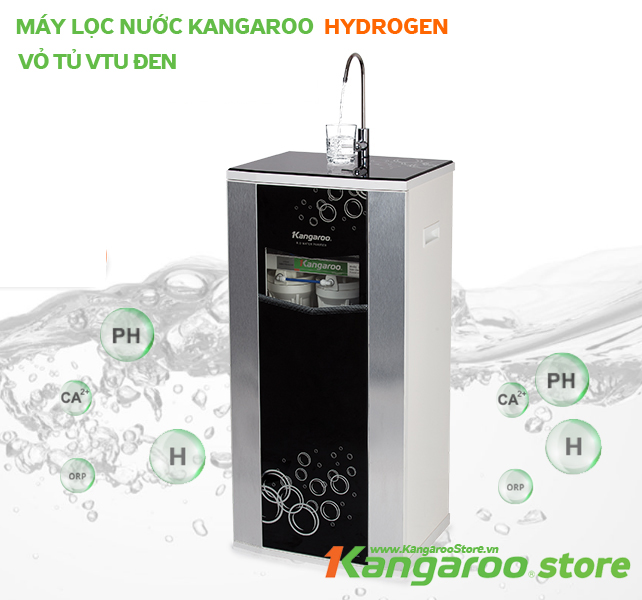 Đặt mua Máy lọc nước Kangaroo Hydrogen KG100HQ vỏ VTU đen