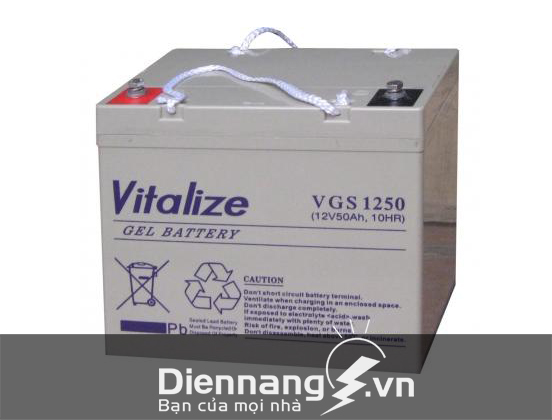 Ắc Quy VITALIZE 12V-50Ah (VGS1250) GEL - diennang.vn
