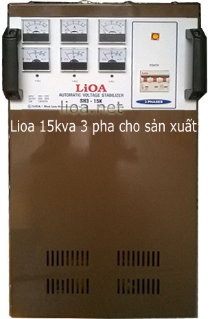 Lioa 15kva 3 pha cho sản xuất